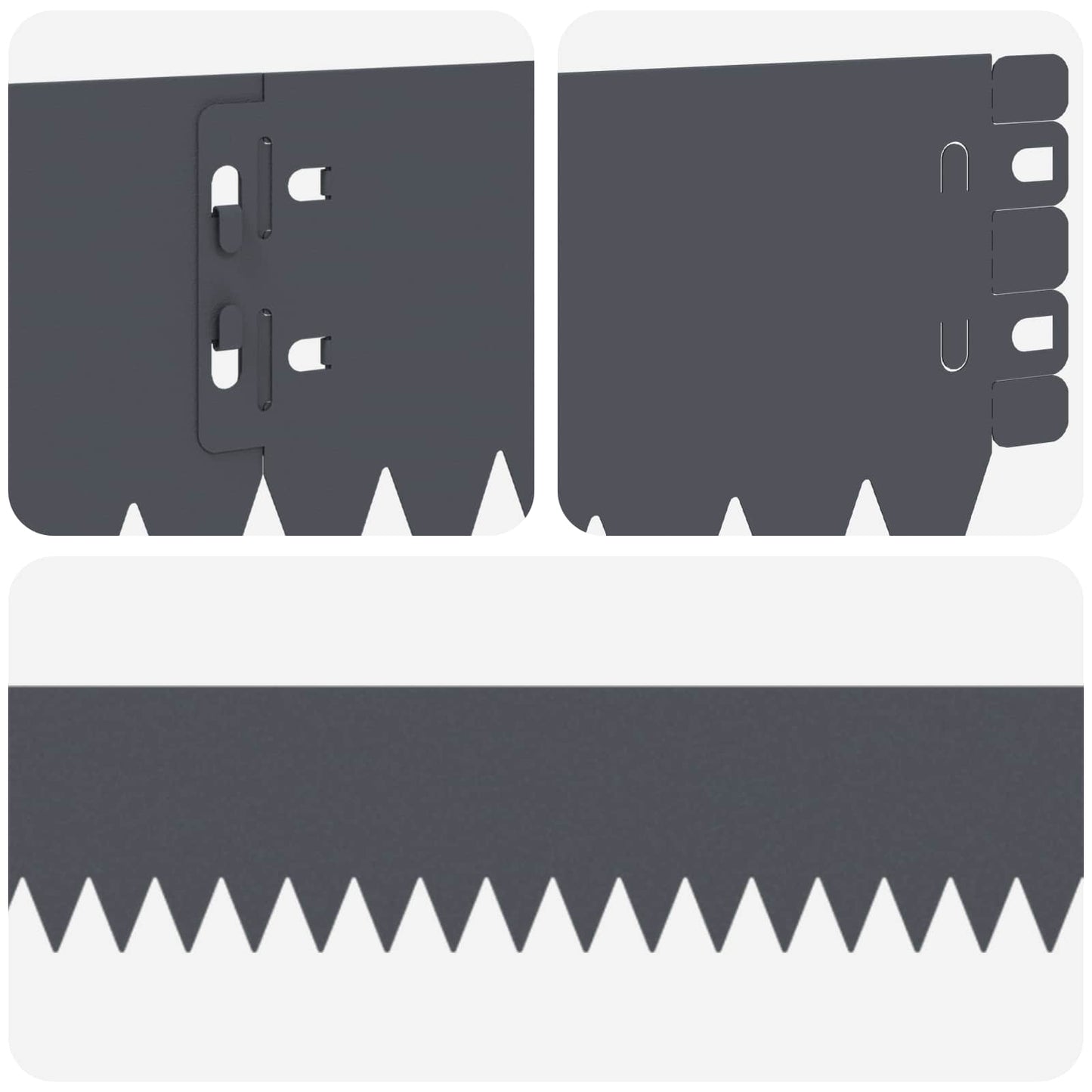 Plænekant 50 pcs 103 x 10 cm Stål Antracit