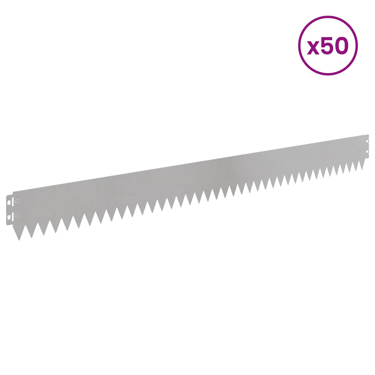 Plænekant 50 pcs 103 x 10 cm Stål Sølv