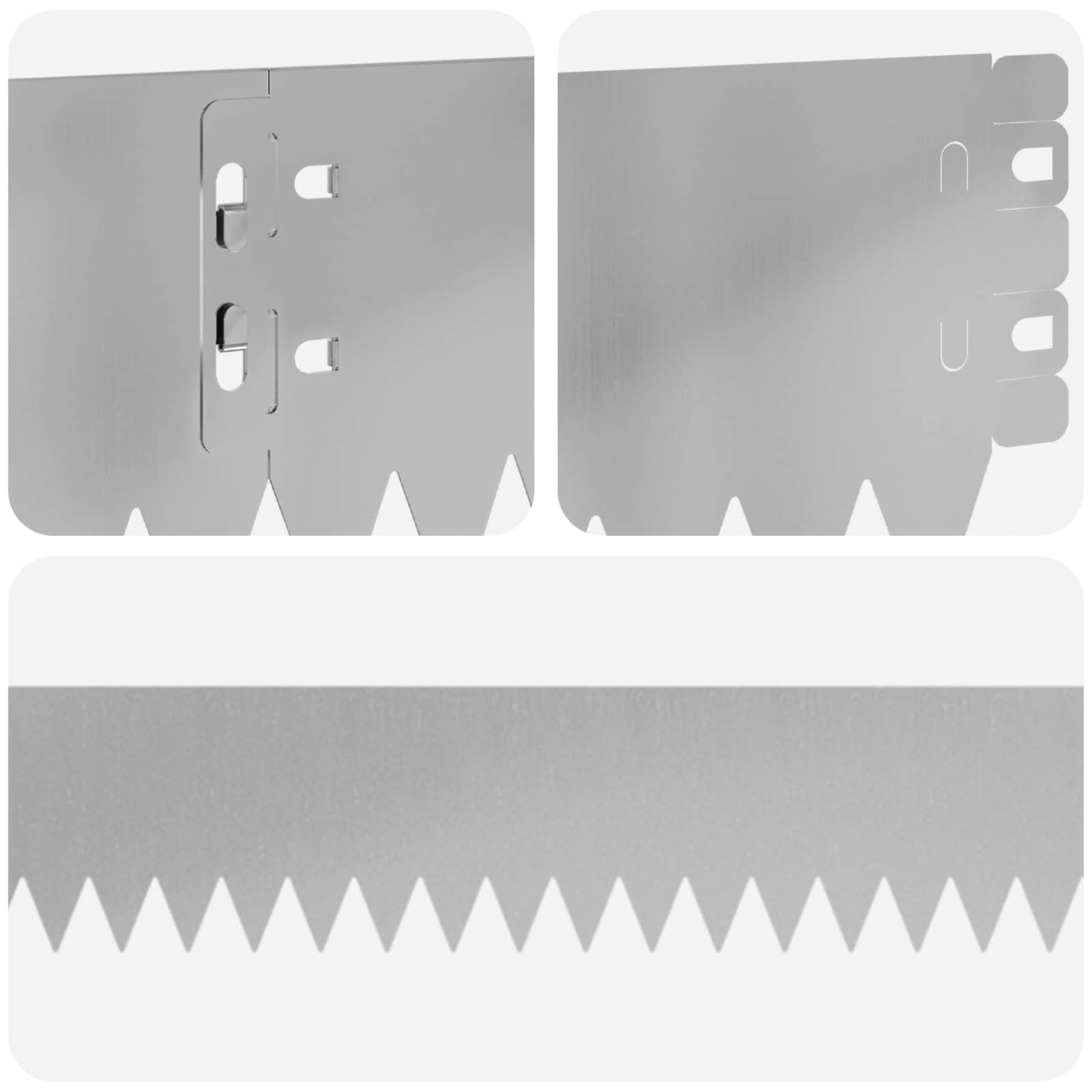 Plænekant 30 pcs 103 x 10 cm Stål Sølv