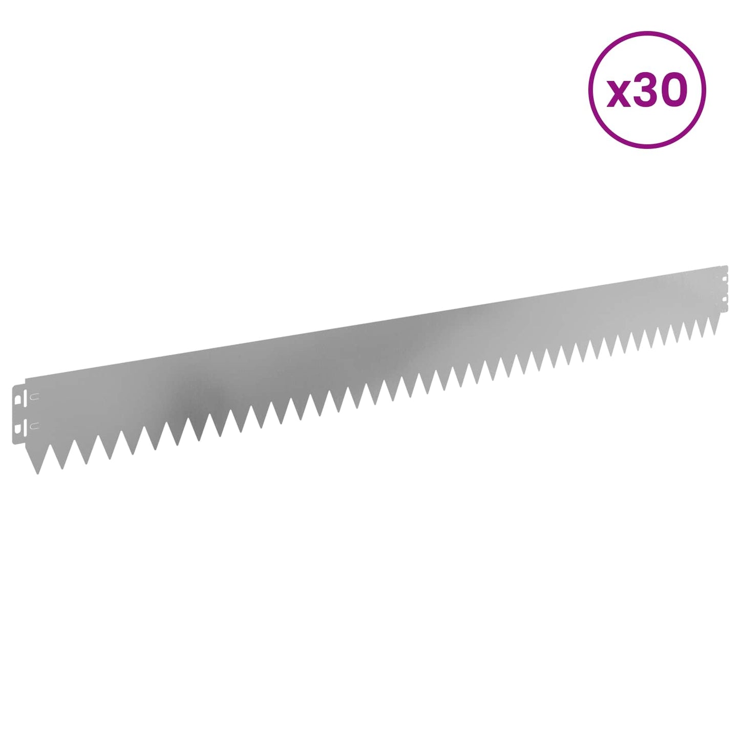 Plænekant 30 pcs 103 x 10 cm Stål Sølv