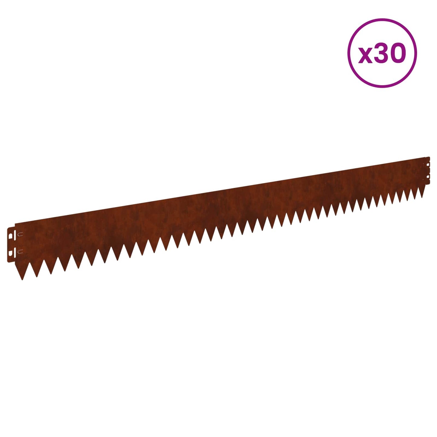 Plænekant 30 pcs 103 x 10 cm Stål Rusten