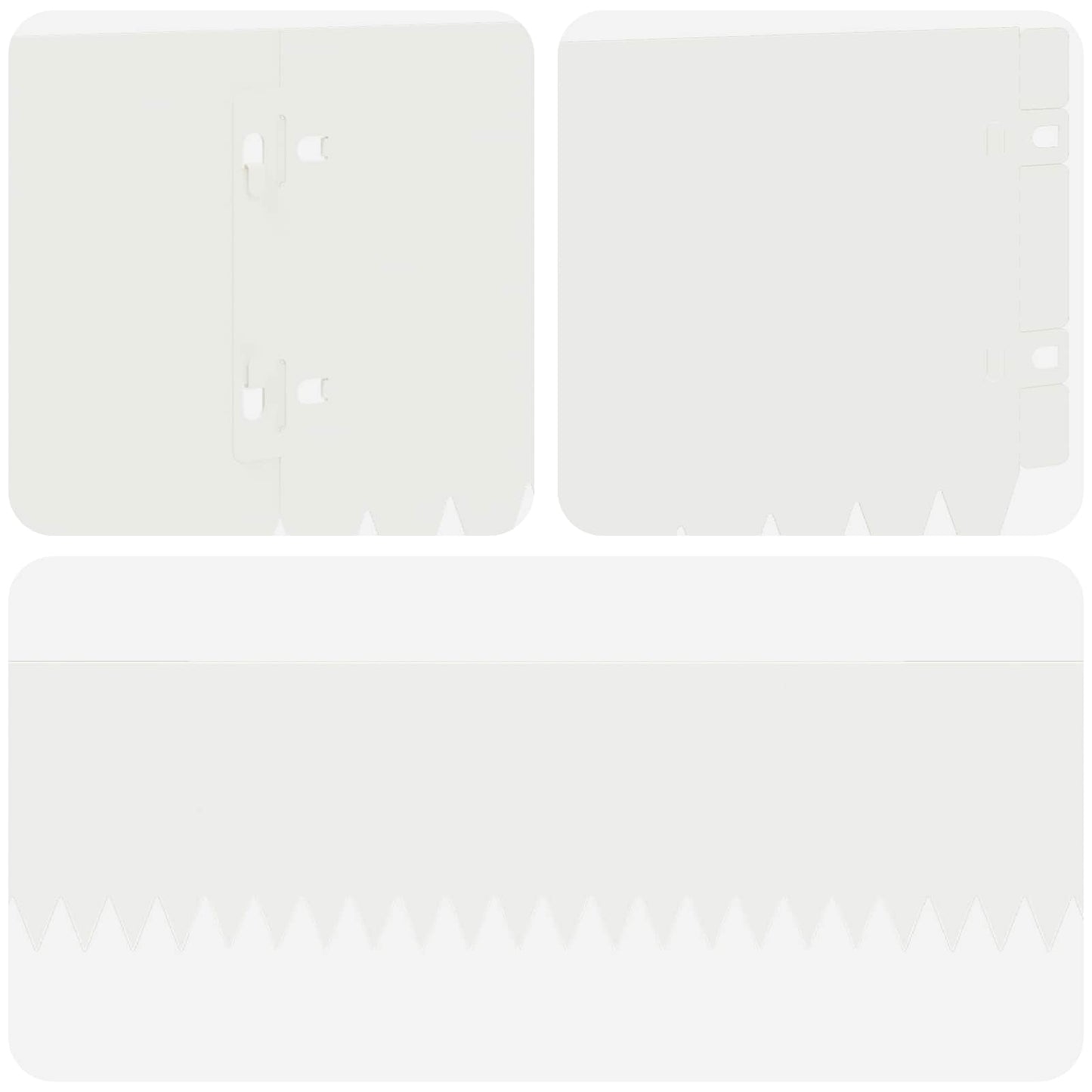 Plænekant 20 pcs 103 x 15 cm Stål Hvid