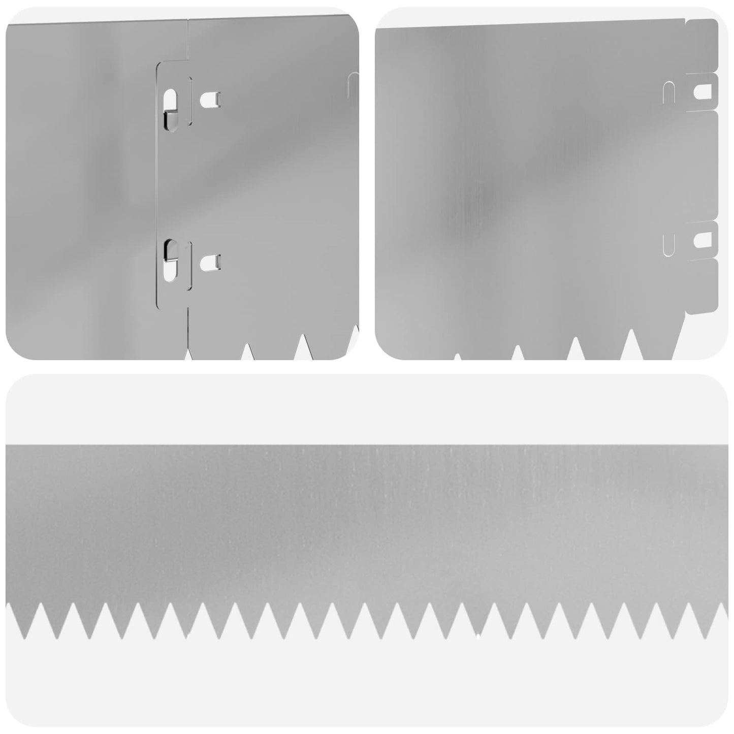 Plænekant 20 pcs 103 x 15 cm Stål Sølv