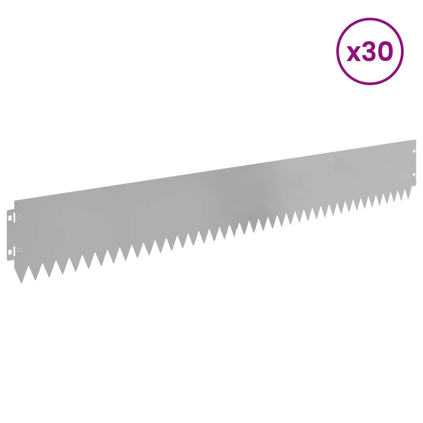 Plænekant 30 pcs 103 x 15 cm Stål Sølv