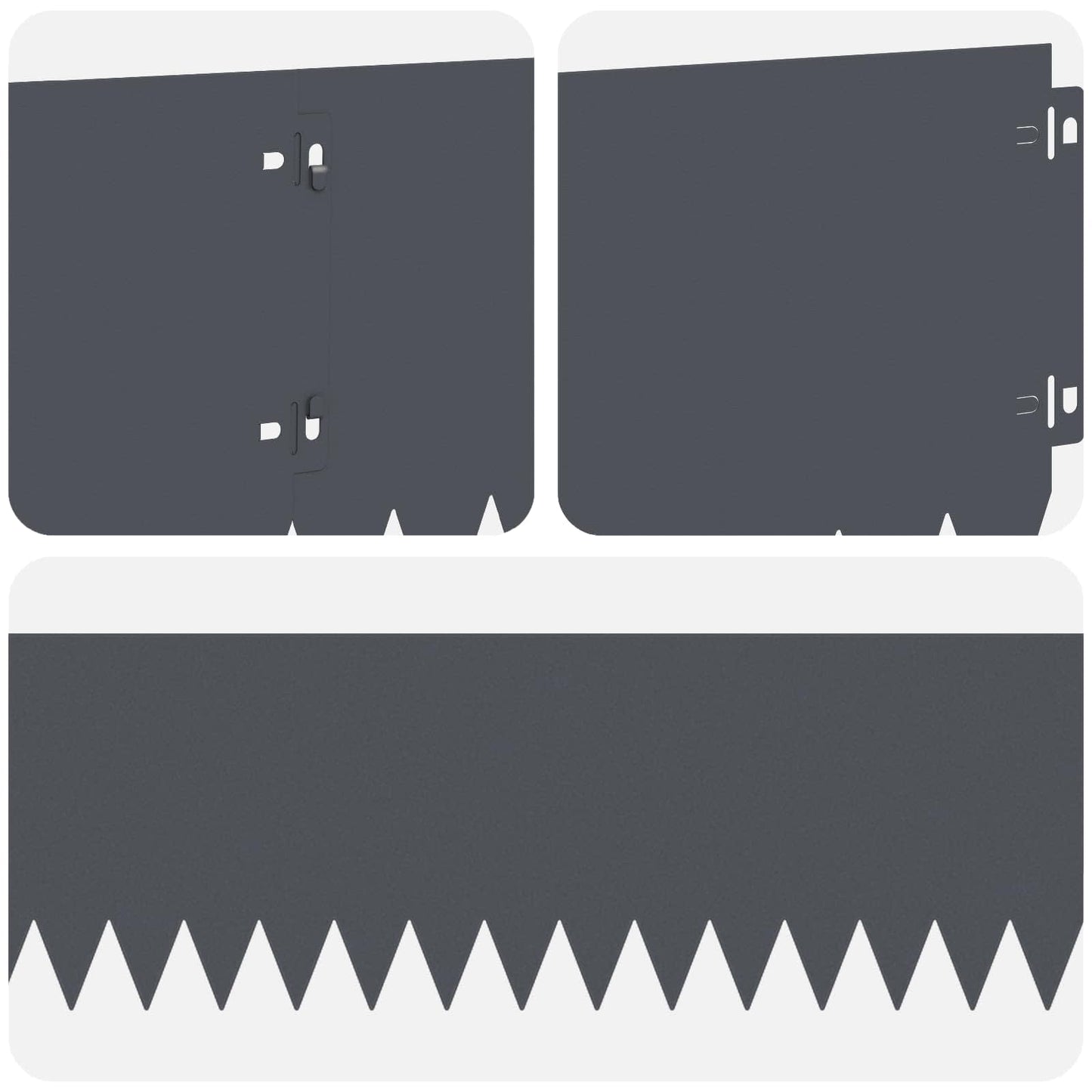 Plænekant 30 pcs 103 x 20 cm Stål Antracit