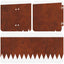 Plænekant 10 pcs 103 x 20 cm Stål Rusten