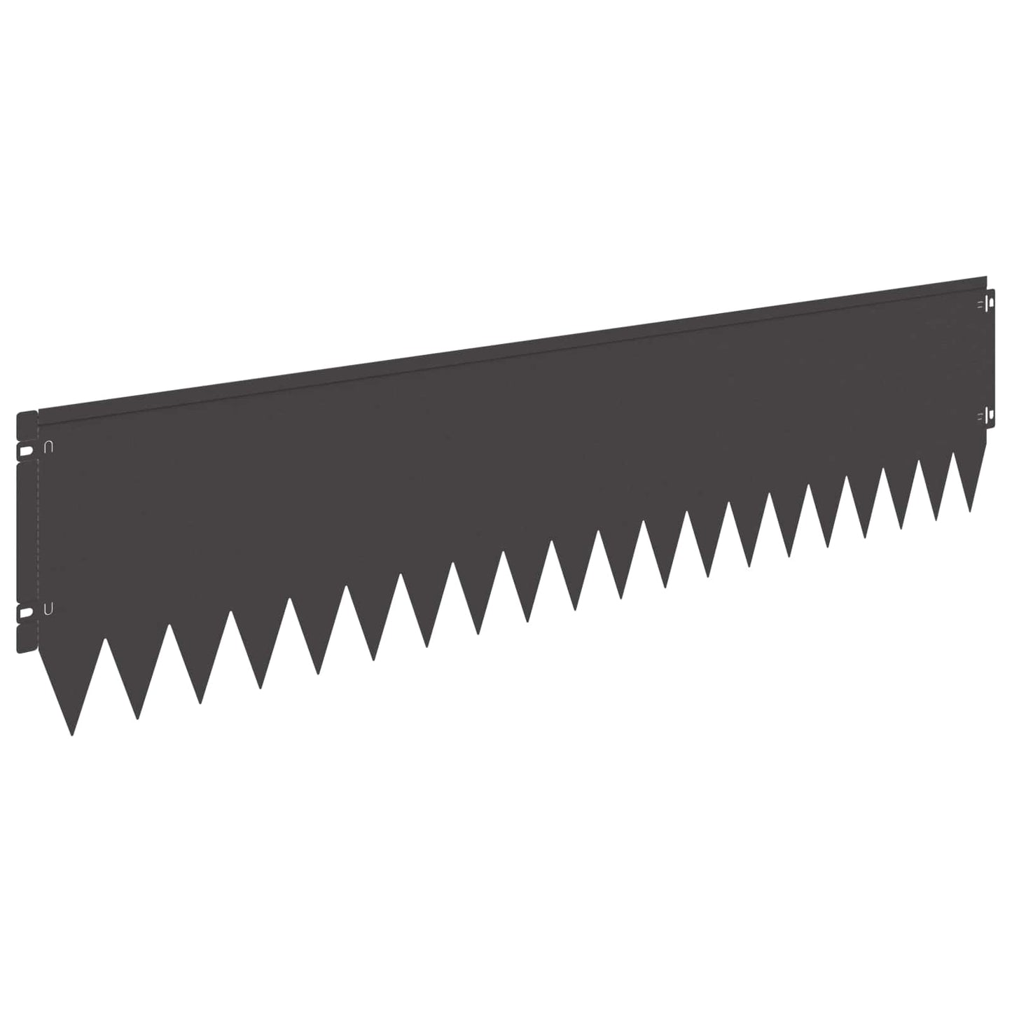 Plænekant 20 pcs 103 x 25 cm Stål Sort