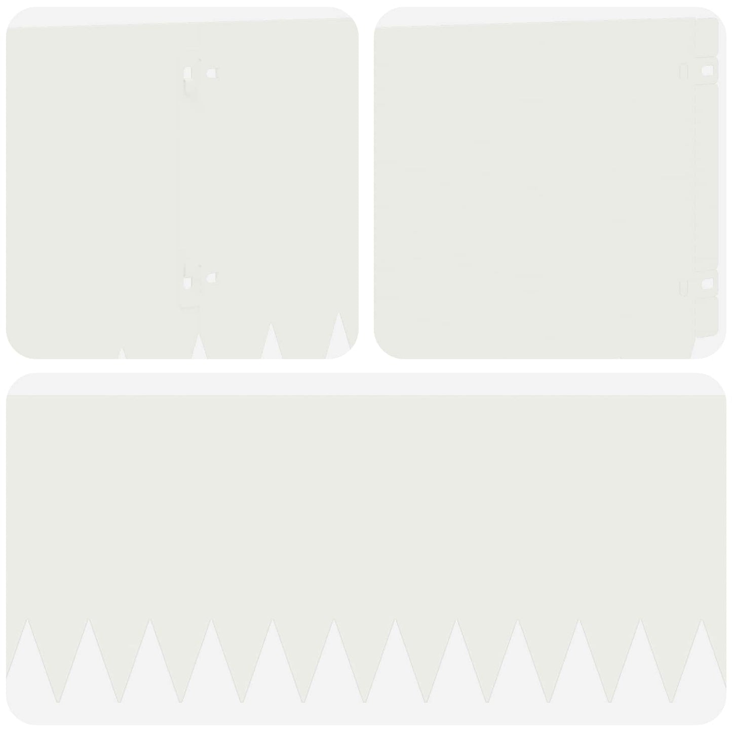 Plænekant 10 pcs 103 x 25 cm Stål Hvid