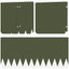 Plænekant 10 pcs 103 x 25 cm Stål Olivengrøn