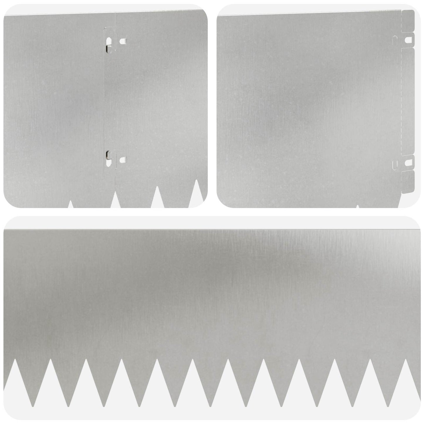 Plænekant 20 pcs 103 x 25 cm Stål Sølv