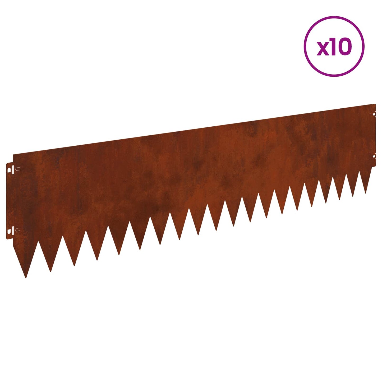 Plænekant 10 pcs 103 x 25 cm Stål Rusten