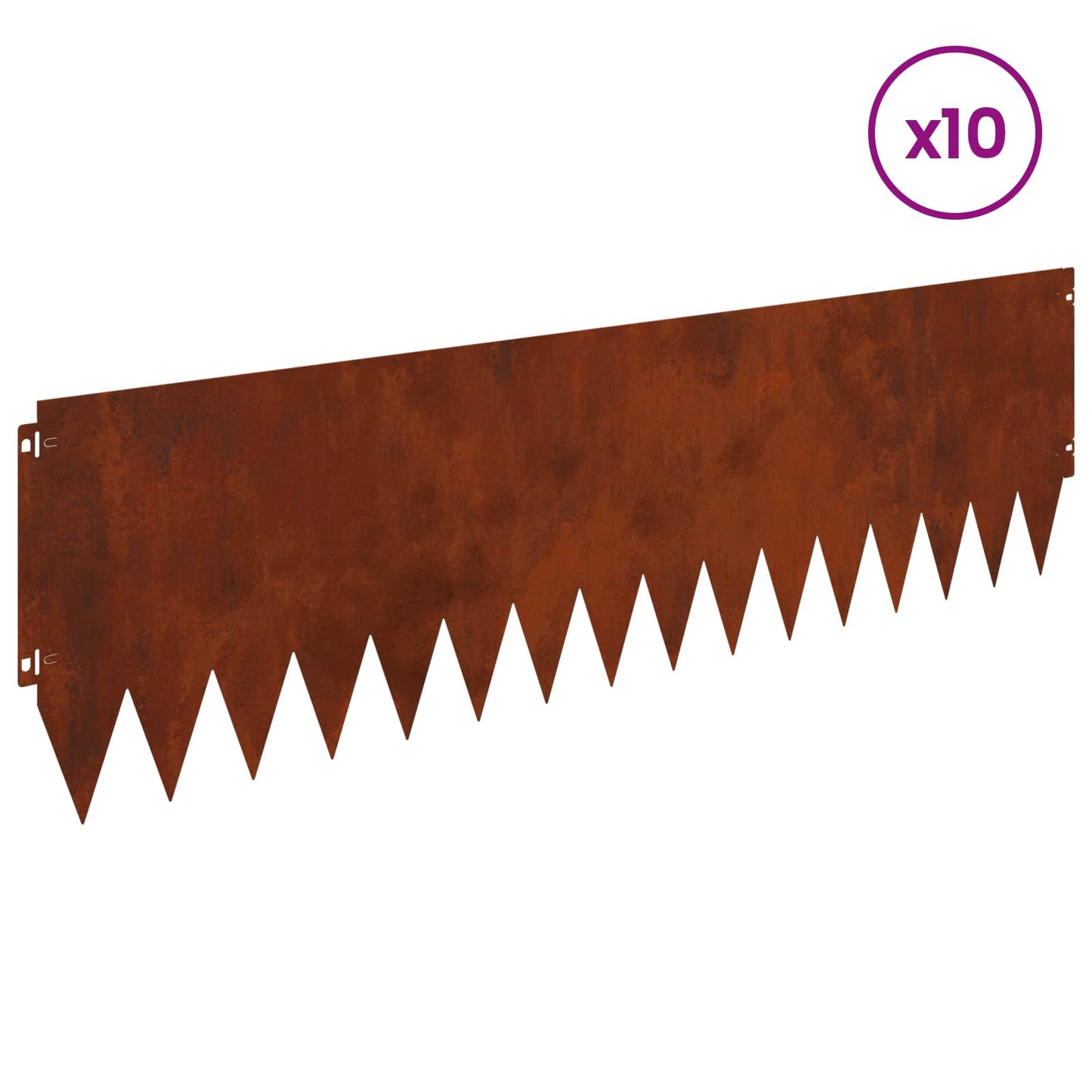 Plænekant 10 pcs 103 x 30 cm Stål Rusten