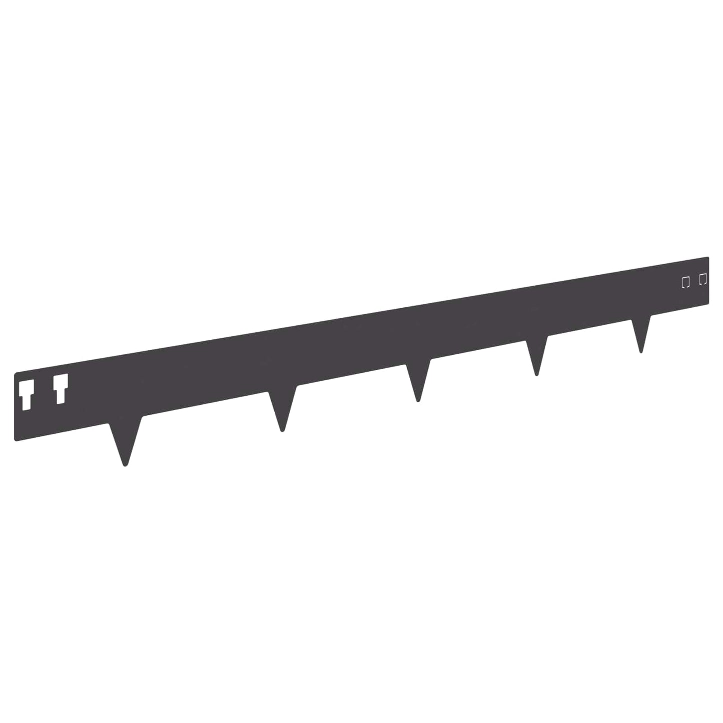 Plænekant 10 pcs 100 x 12 cm Stål Sort