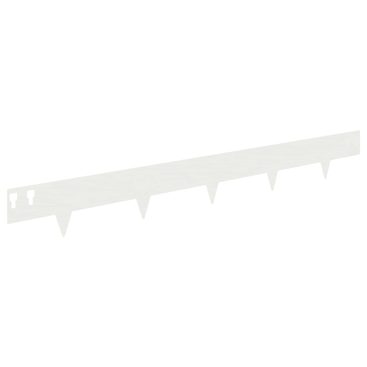 Plænekant 50 pcs 100 x 12 cm Stål Hvid