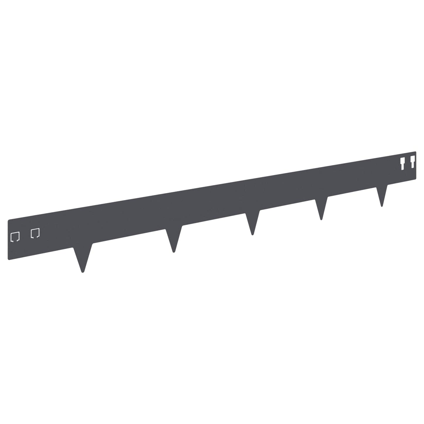 Plænekant 30 pcs 100 x 12 cm Stål Antracit