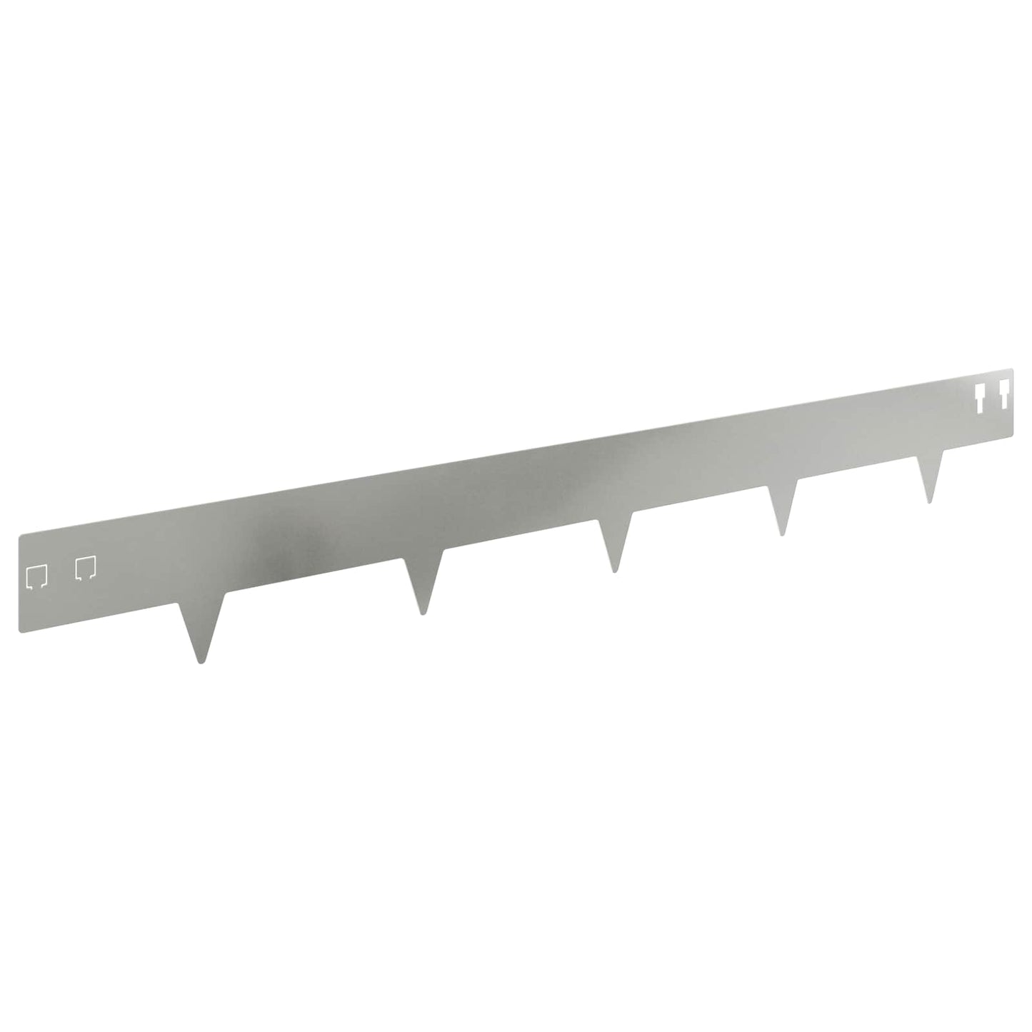 Plænekant 30 pcs 100 x 12 cm Stål Sølv