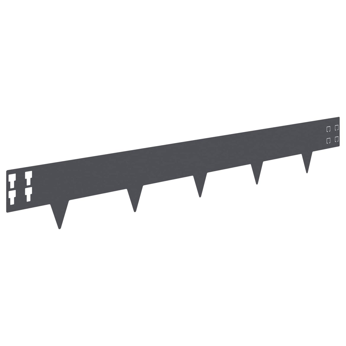 Plænekant 50 pcs 100 x 15 cm Stål Antracit