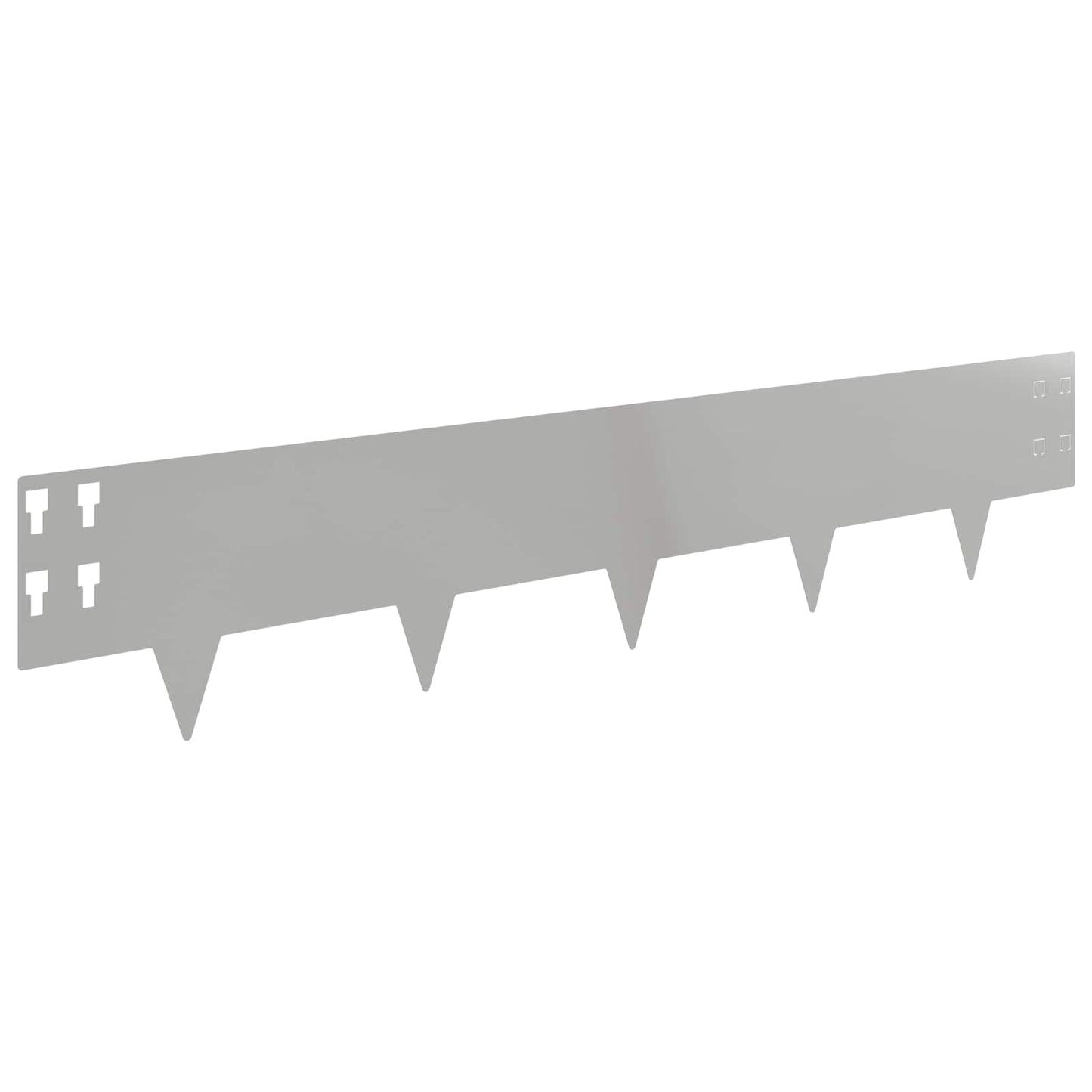 Plænekant 20 pcs 100 x 20 cm Stål Sølv