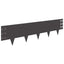 Plænekant 20 pcs 100 x 25 cm Stål Sort