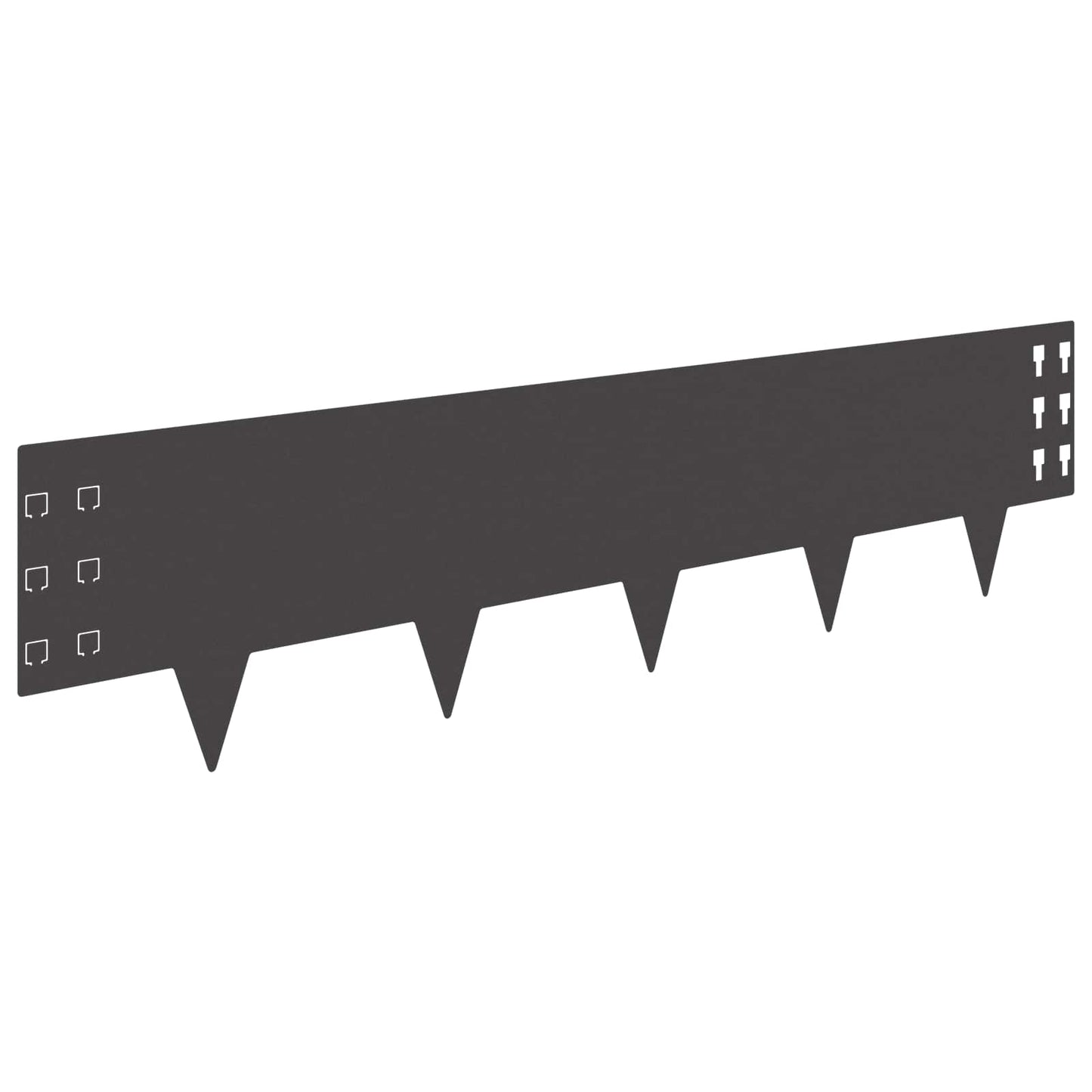 Plænekant 30 pcs 100 x 25 cm Stål Sort