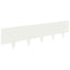 Plænekant 20 pcs 100 x 25 cm Stål Hvid