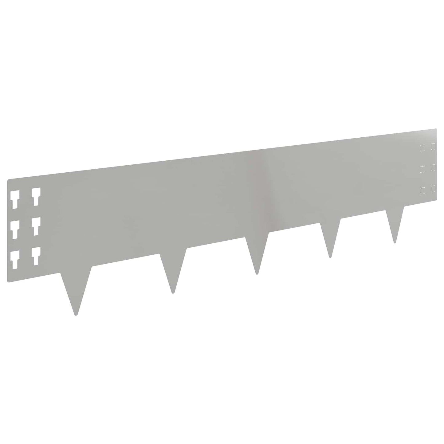 Plænekant 20 pcs 100 x 25 cm Stål Sølv