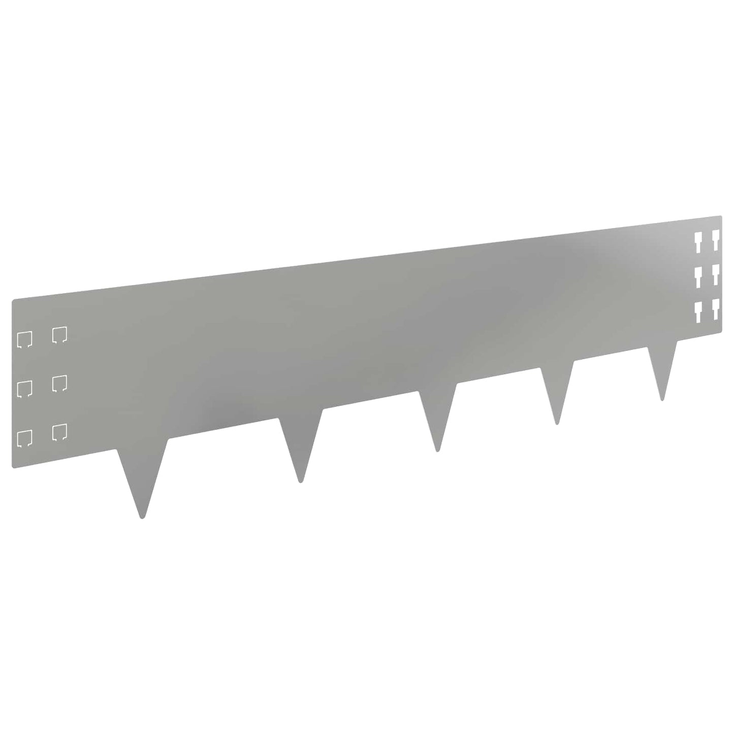 Plænekant 30 pcs 100 x 25 cm Stål Sølv