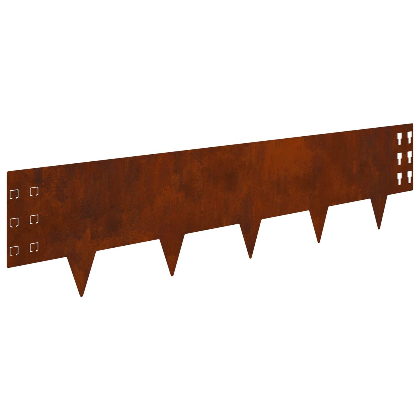 Plænekant 20 pcs 100 x 25 cm Stål Rusten
