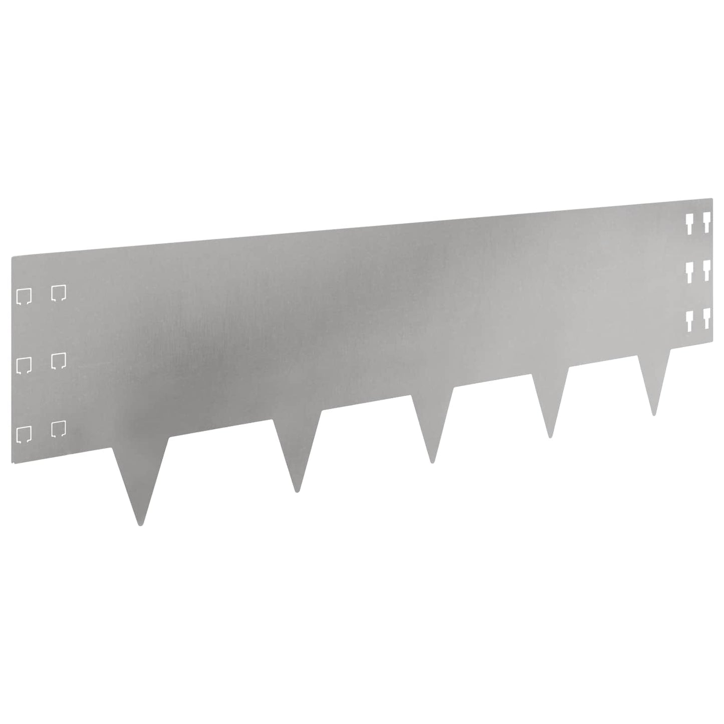 Plænekant 30 pcs 100 x 30 cm Stål Sølv