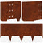 Plænekant 30 pcs 100 x 30 cm Stål Rusten