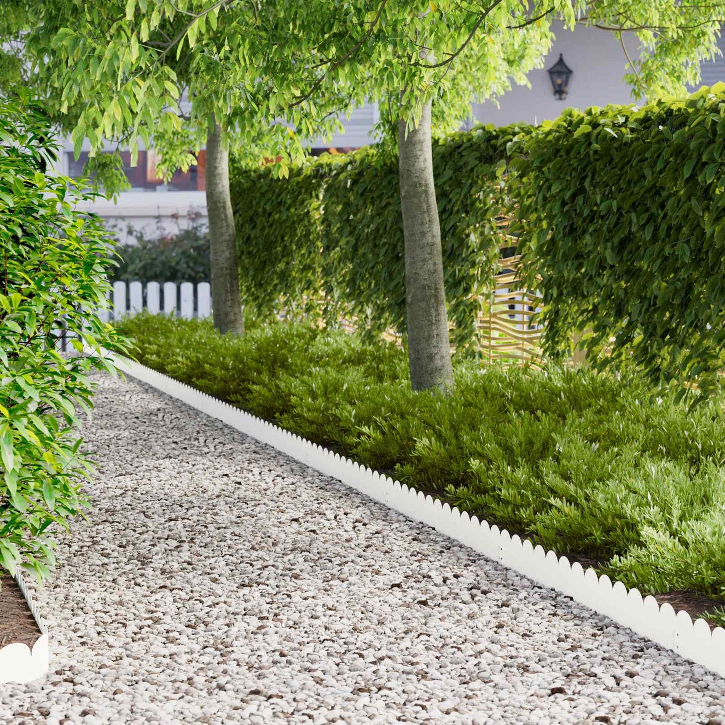 Plænekant 20 pcs 103 x 15 cm Stål Hvid