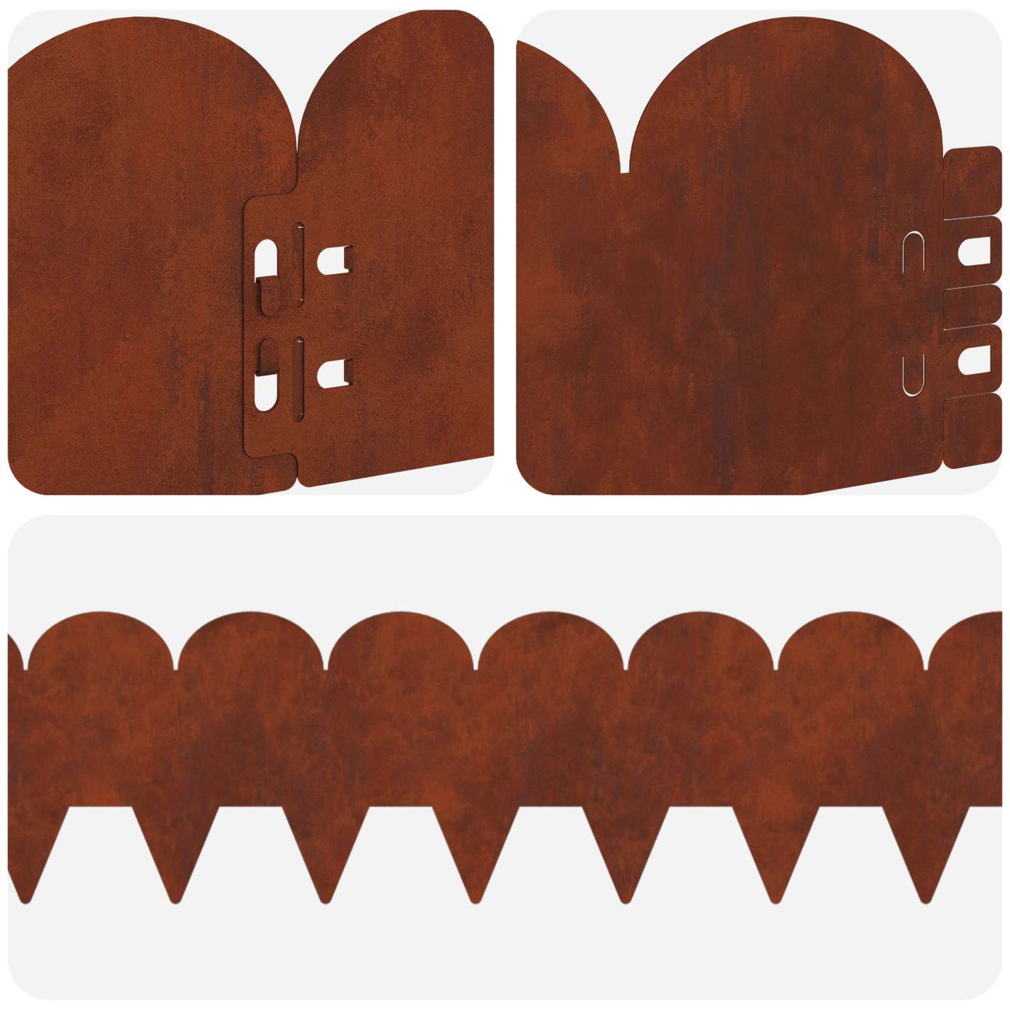 Plænekant 50 pcs 103 x 15 cm Stål Rusten