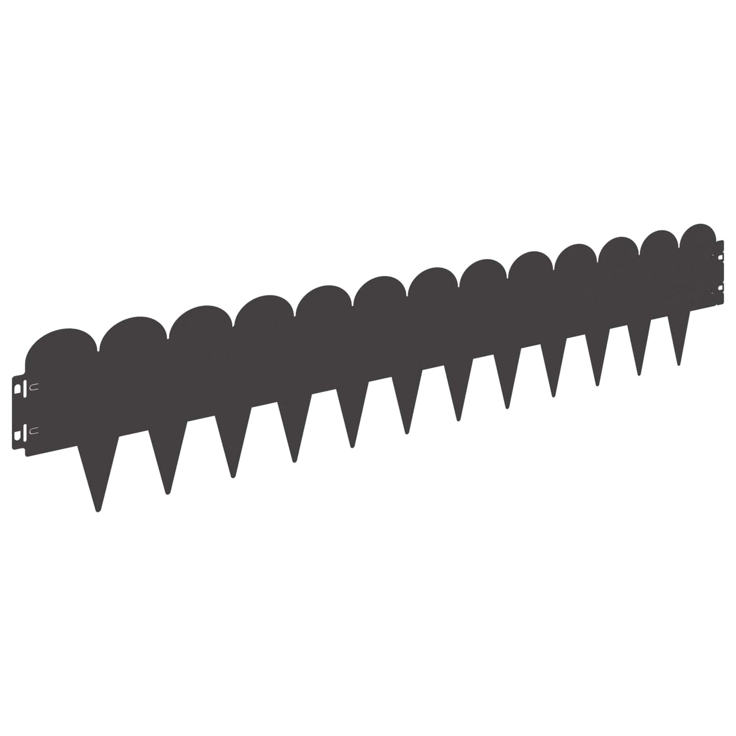 Plænekant 30 pcs 103 x 20 cm Stål Sort