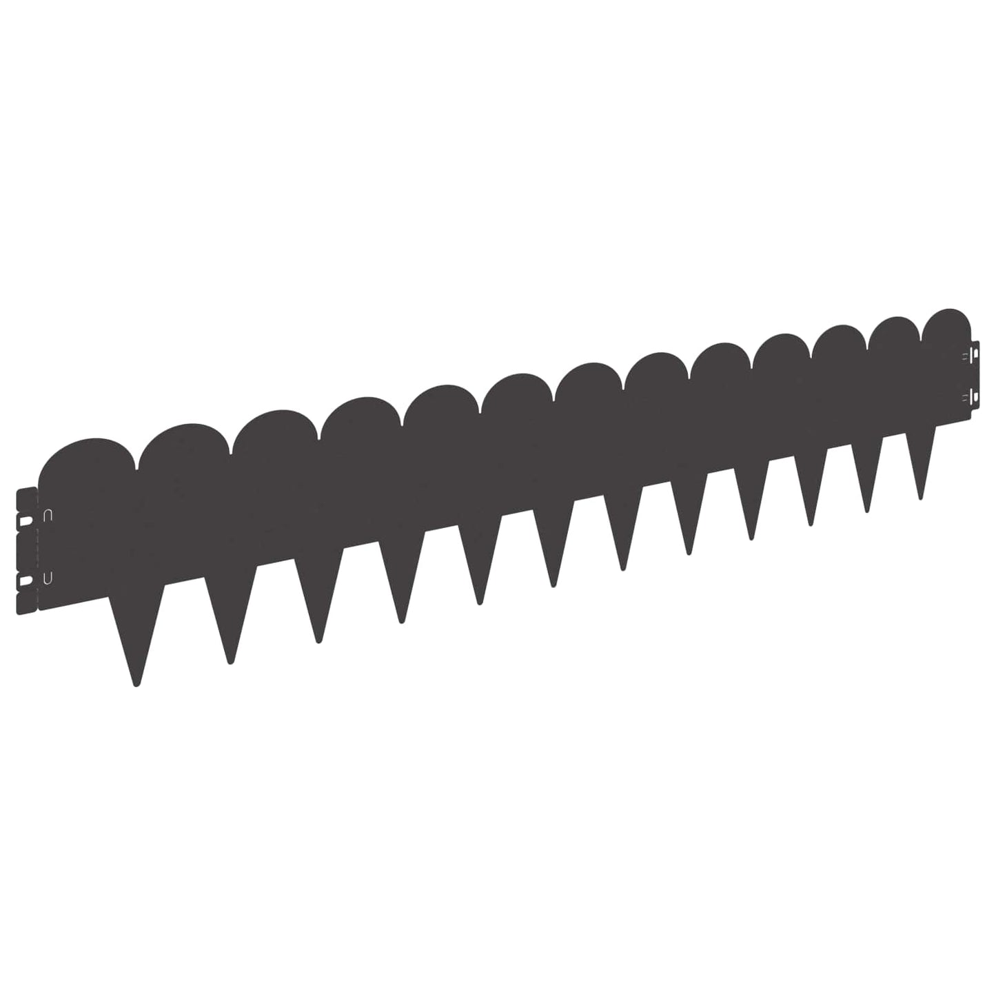 Plænekant 30 pcs 103 x 20 cm Stål Sort