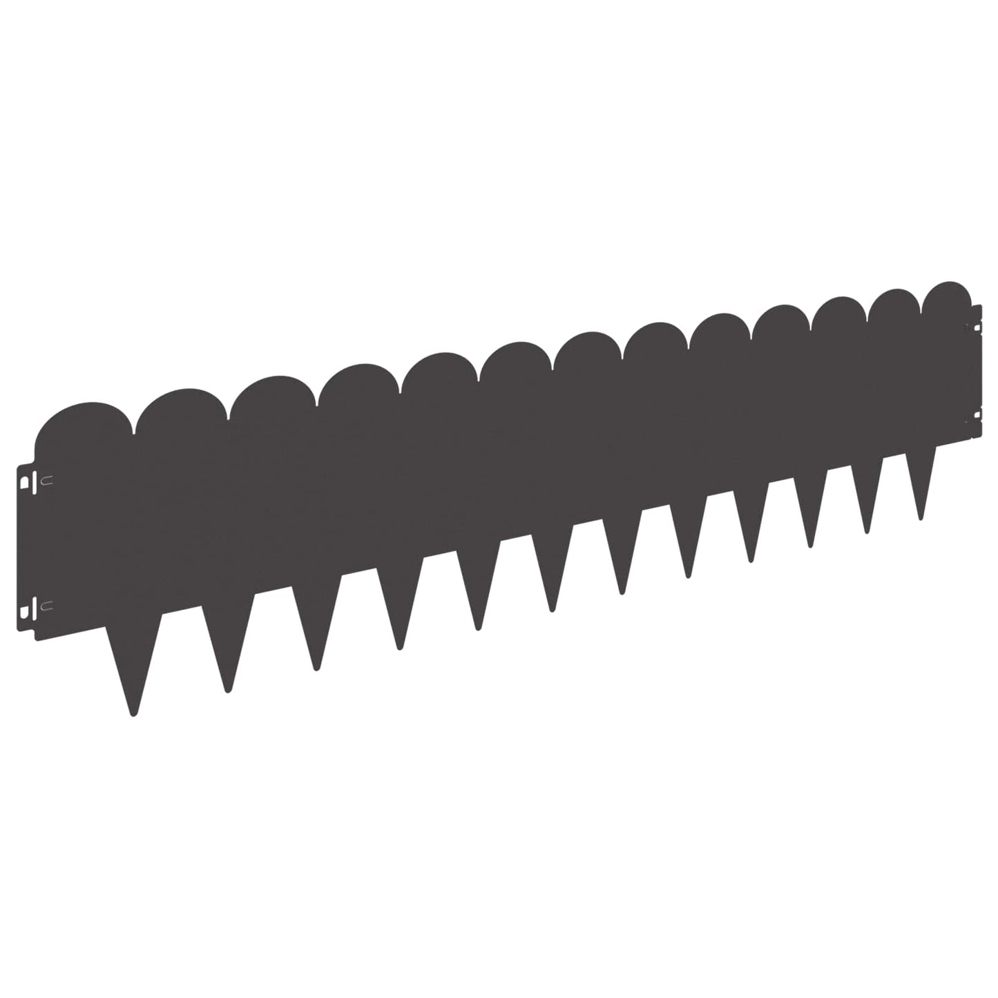Plænekant 30 pcs 103 x 25 cm Stål Sort