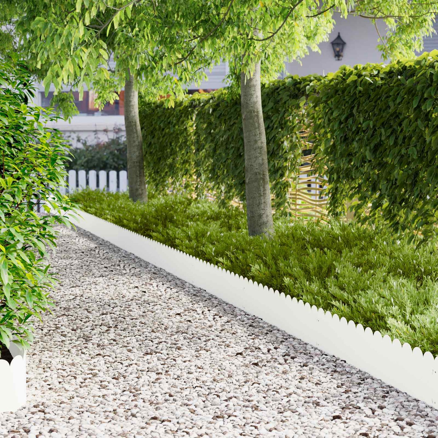 Plænekant 20 pcs 103 x 25 cm Stål Hvid