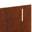Plænekant 10 pcs 102 x 4 x 4 cm Stål Rusten