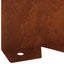 Plænekant 30 pcs 102 x 10 x 4 cm Stål Rusten