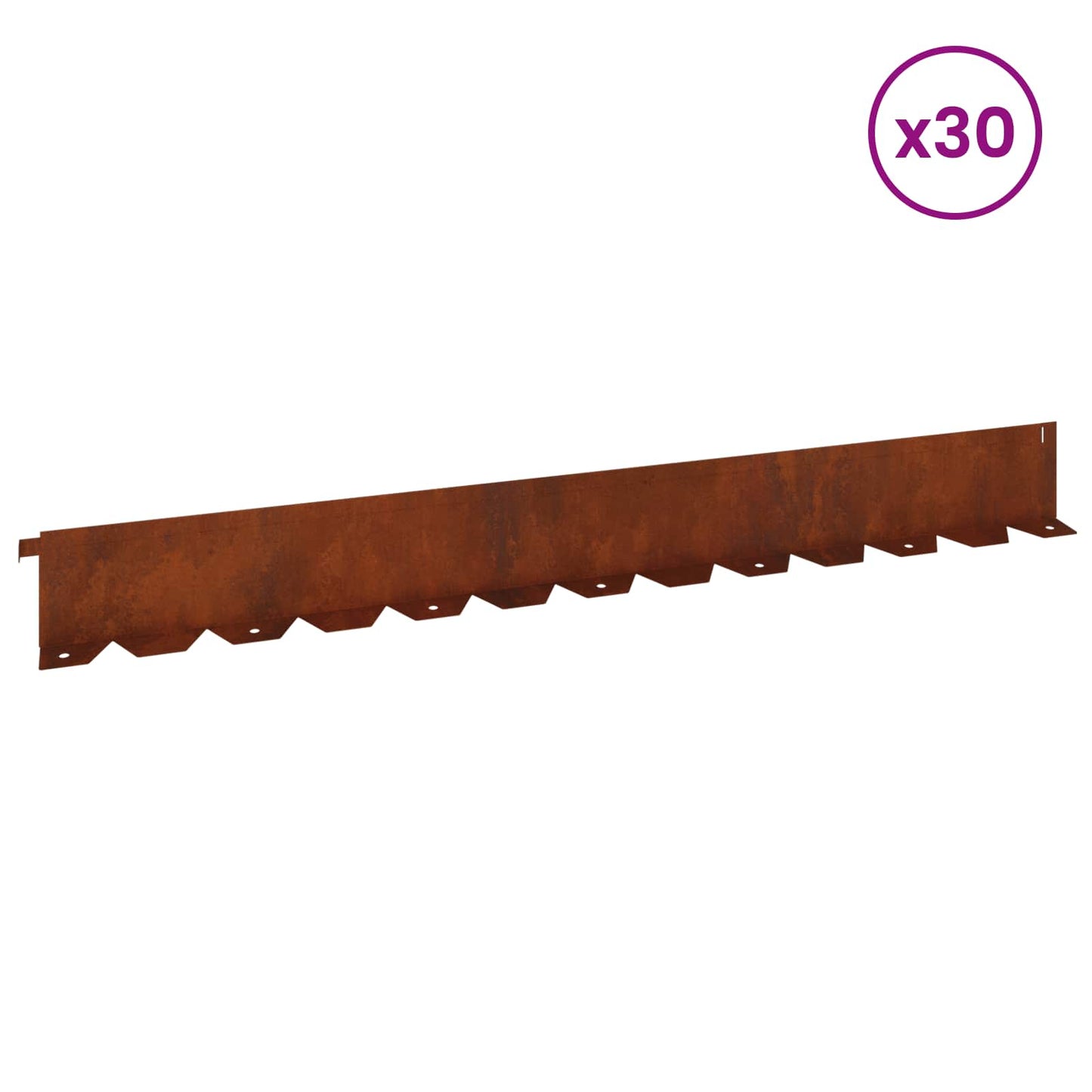 Plænekant 30 pcs 102 x 10 x 4 cm Stål Rusten