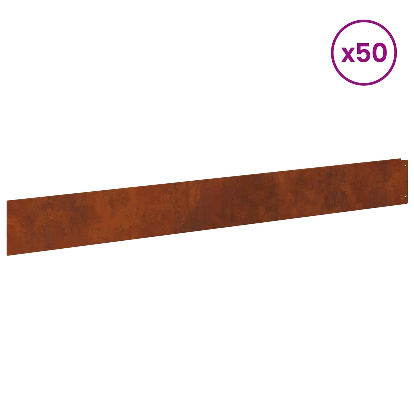 Plænekant 50 pcs 100 x 12 cm Stål Rusten