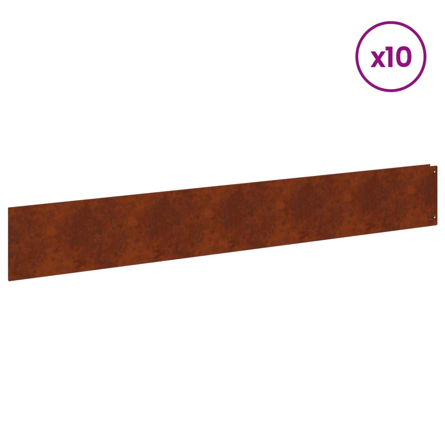 Plænekant 10 pcs 100 x 15 cm Stål Rusten