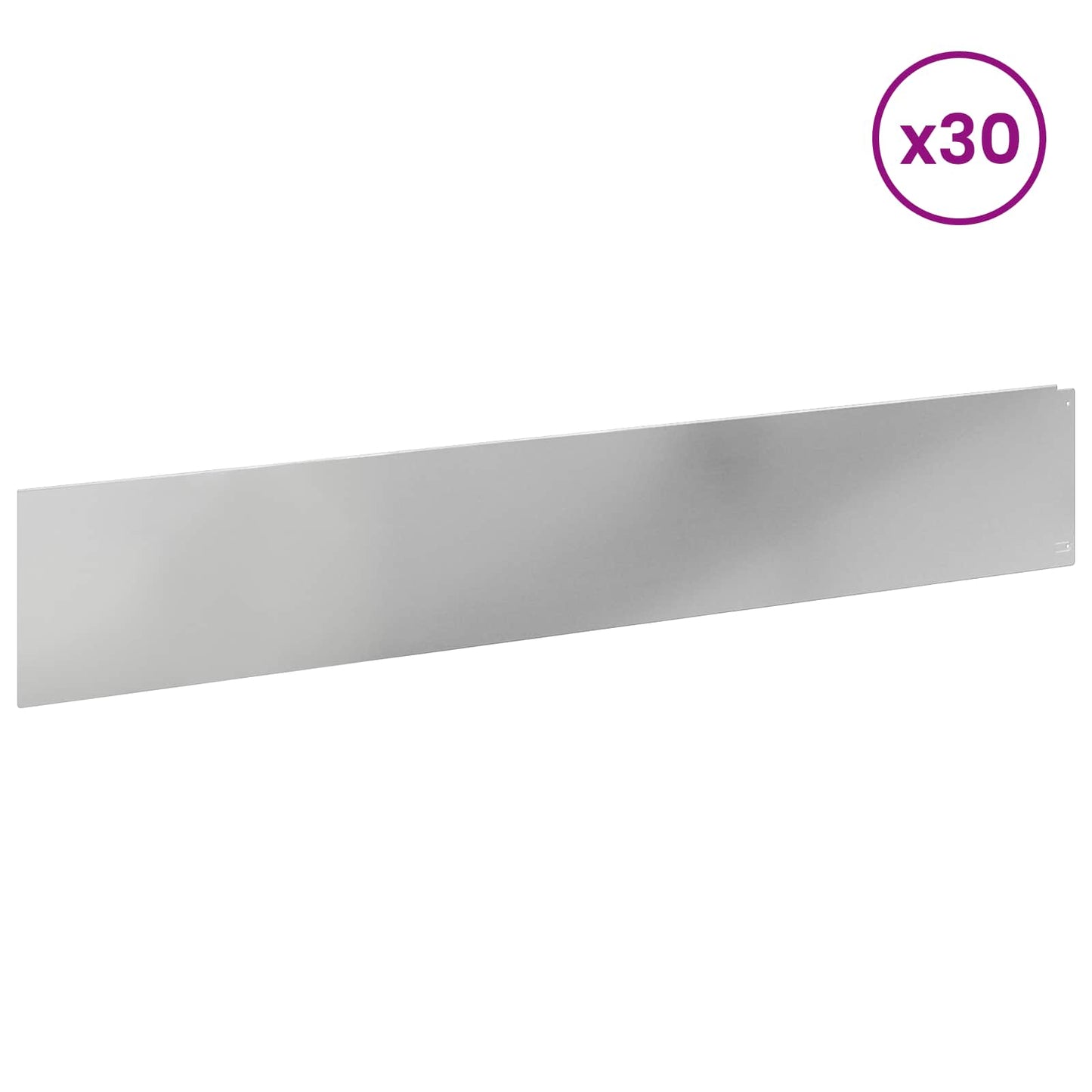 Plænekant 30 pcs 100 x 18 cm Stål Sølv