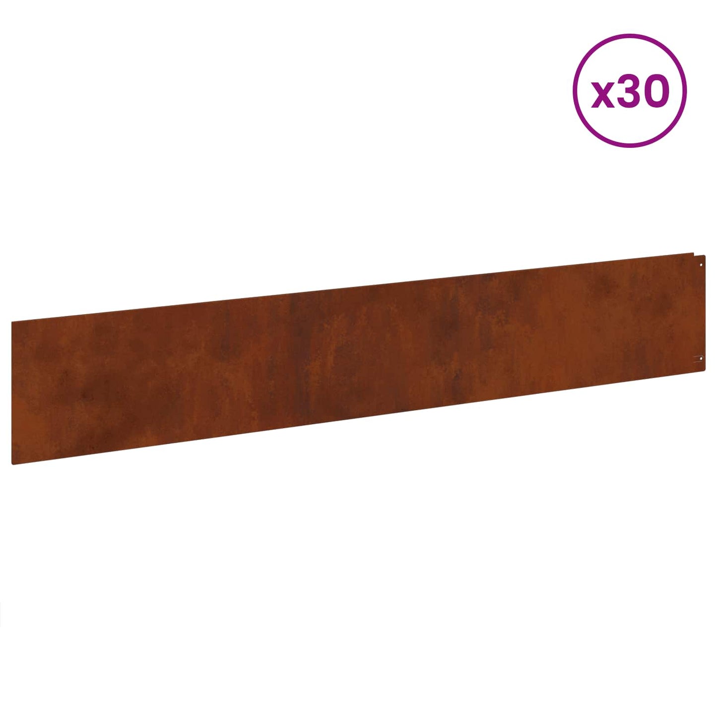 Plænekant 30 pcs 100 x 18 cm Stål Rusten