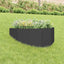 Plænekant 100 x 45 cm Stål Sort