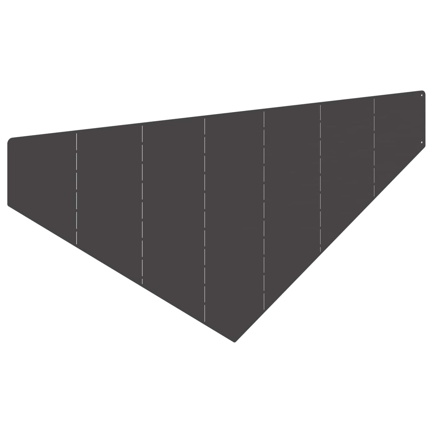 Plænekant 100 x 45 cm Stål Sort