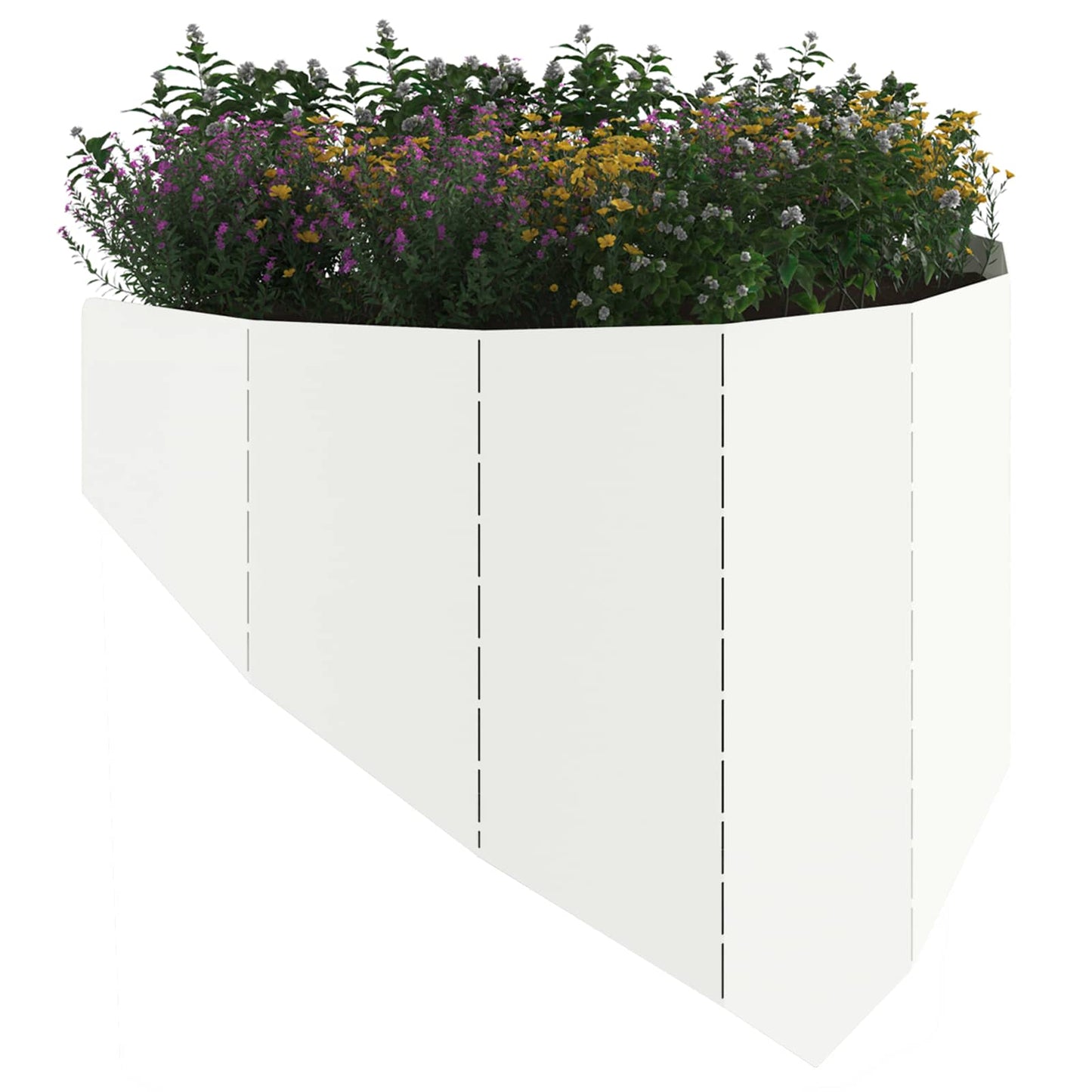 Plænekant 100 x 45 cm Stål Hvid