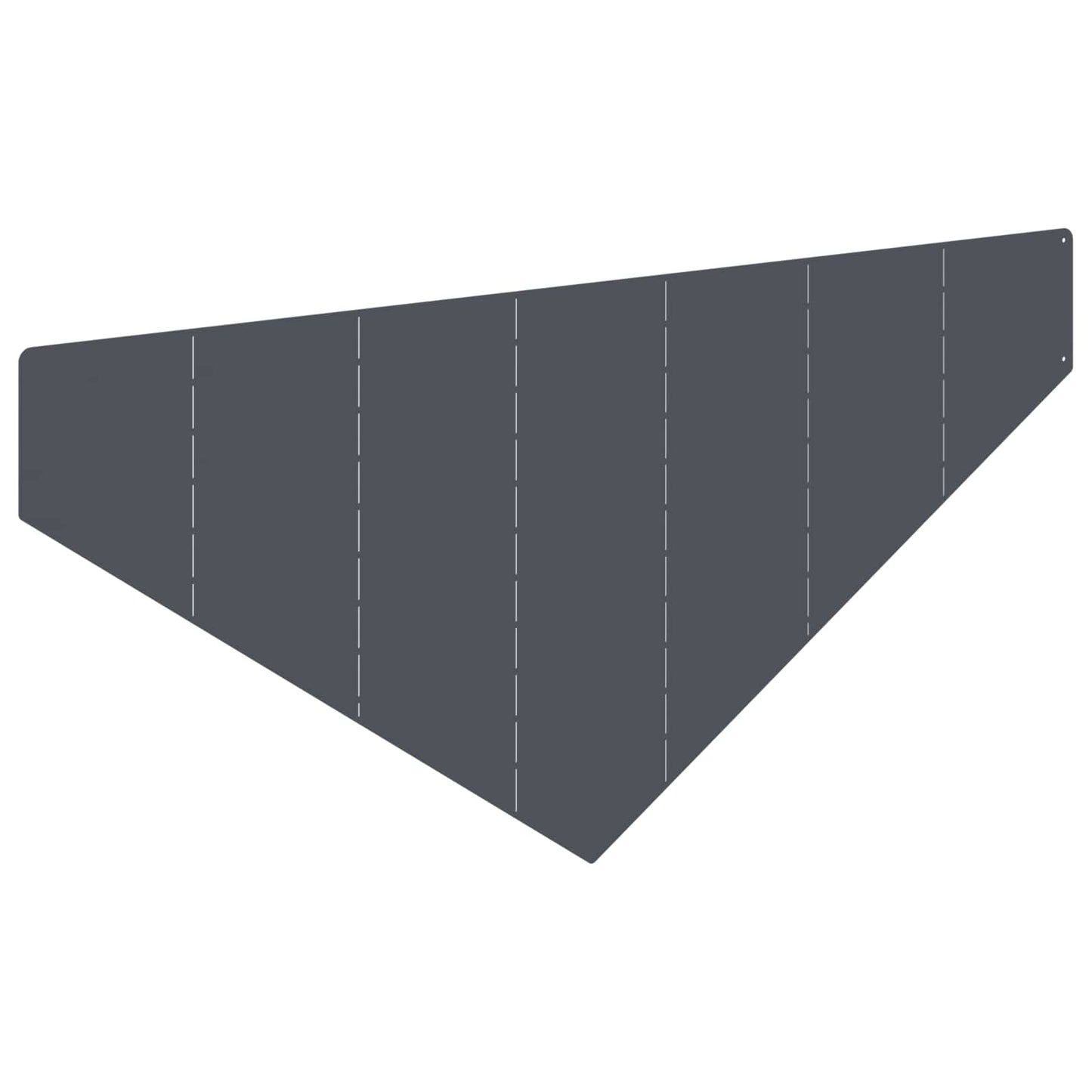 Plænekant 100 x 45 cm Stål Antracit