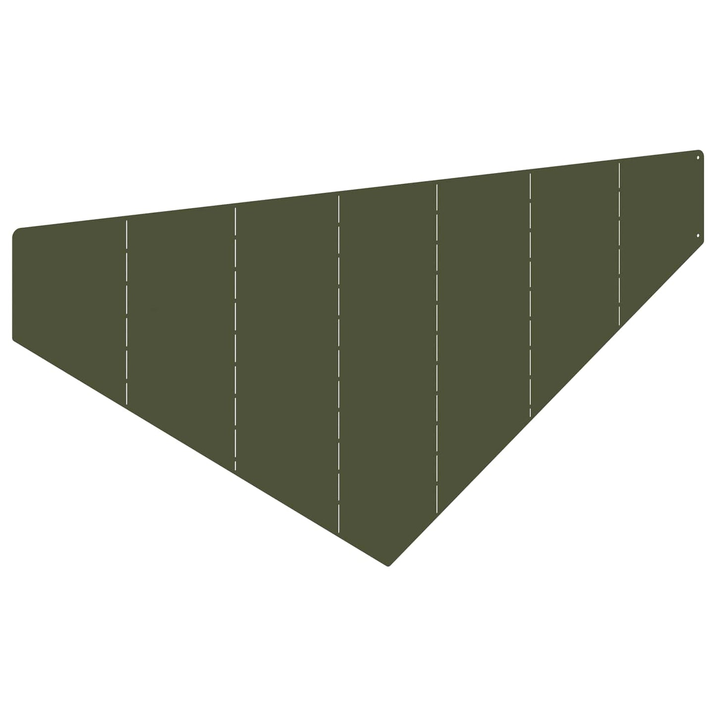 Plænekant 4 stk. 100 x 45 cm Stål Olivengrøn