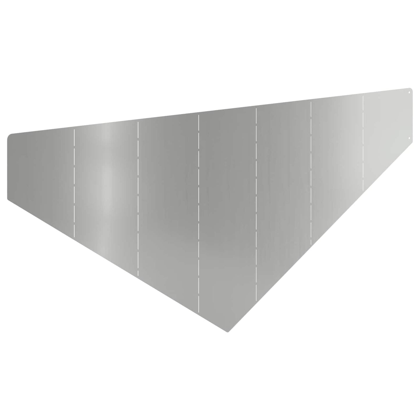 Plænekant 4 pcs 100 x 45 cm Stål Sølv