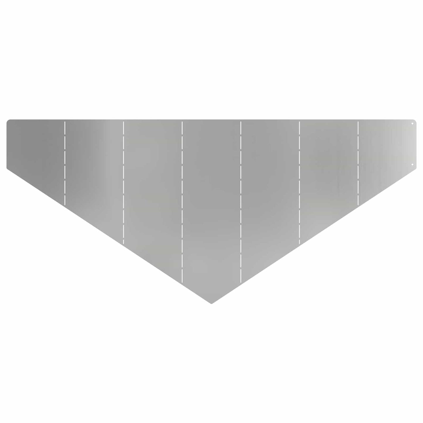 Plænekant 4 pcs 100 x 45 cm Stål Sølv